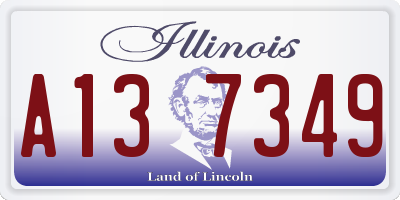 IL license plate A137349