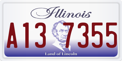 IL license plate A137355