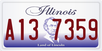 IL license plate A137359
