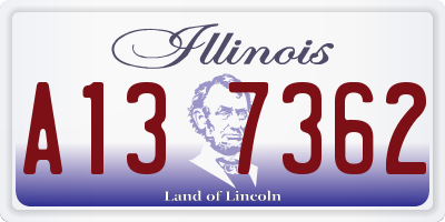 IL license plate A137362