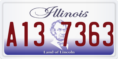IL license plate A137363