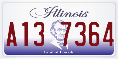 IL license plate A137364