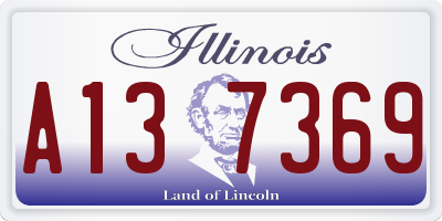 IL license plate A137369