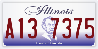IL license plate A137375