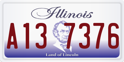 IL license plate A137376