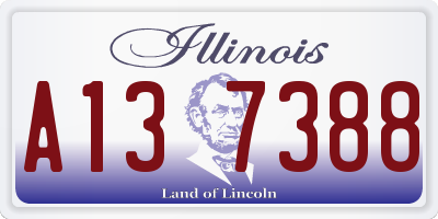 IL license plate A137388