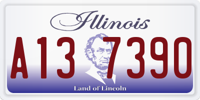 IL license plate A137390