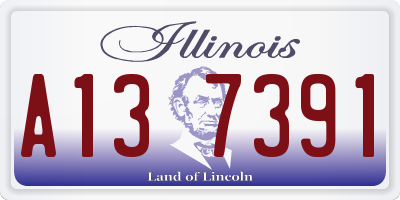 IL license plate A137391