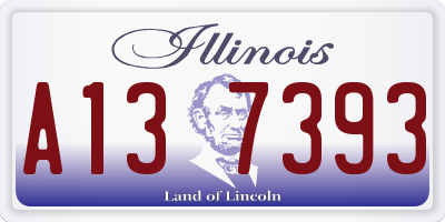 IL license plate A137393