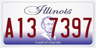 IL license plate A137397