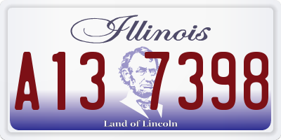 IL license plate A137398