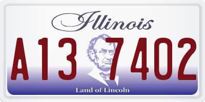 IL license plate A137402