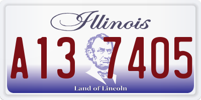 IL license plate A137405