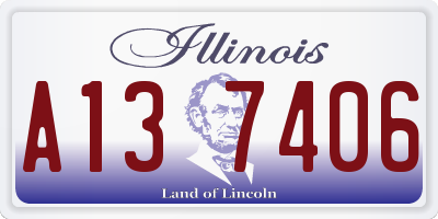IL license plate A137406