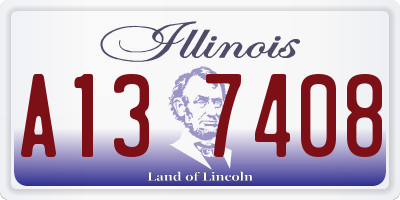 IL license plate A137408