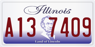 IL license plate A137409