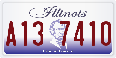 IL license plate A137410