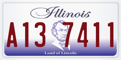 IL license plate A137411