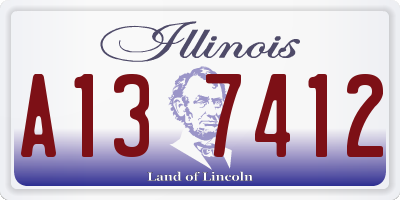 IL license plate A137412