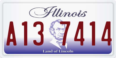IL license plate A137414