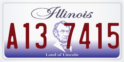IL license plate A137415