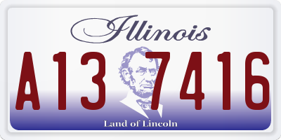 IL license plate A137416