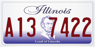 IL license plate A137422