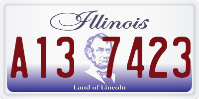 IL license plate A137423