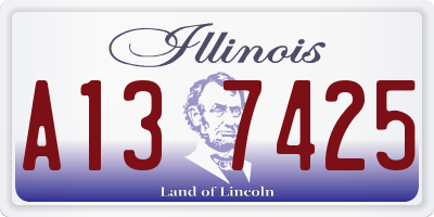 IL license plate A137425