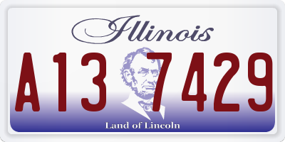 IL license plate A137429