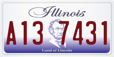 IL license plate A137431