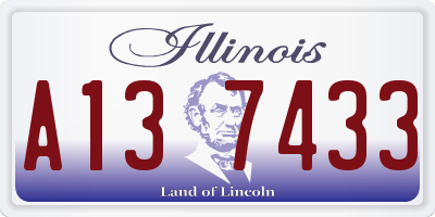 IL license plate A137433
