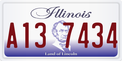 IL license plate A137434