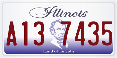 IL license plate A137435