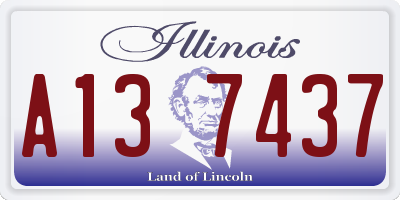 IL license plate A137437