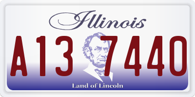 IL license plate A137440