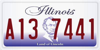 IL license plate A137441