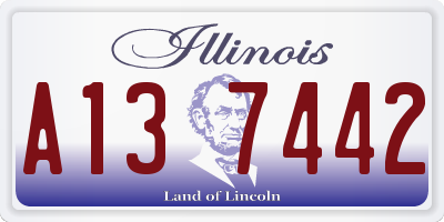 IL license plate A137442