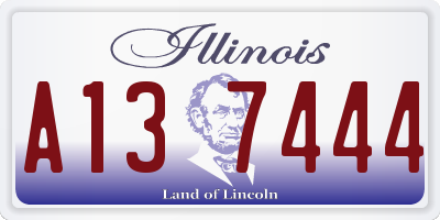 IL license plate A137444