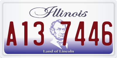 IL license plate A137446