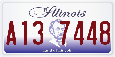 IL license plate A137448