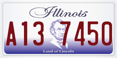 IL license plate A137450