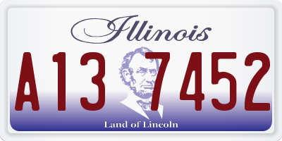 IL license plate A137452