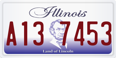 IL license plate A137453
