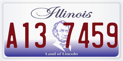 IL license plate A137459
