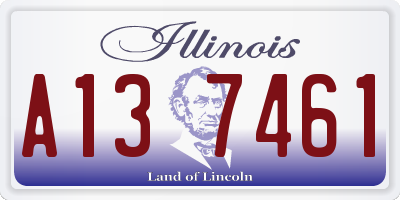 IL license plate A137461
