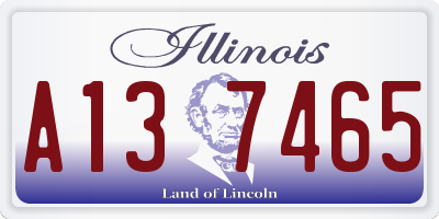 IL license plate A137465