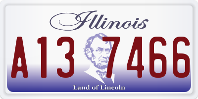 IL license plate A137466