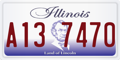 IL license plate A137470