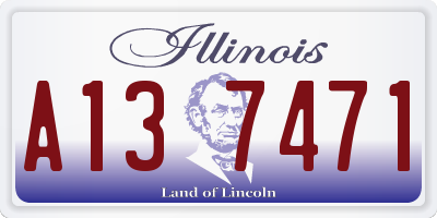 IL license plate A137471